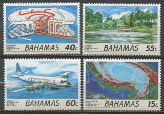 Bahamas 1991 Hurricane Awareness 4v Mnh