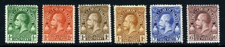 Turks & Caicos Kg V 1928 " Postage & Revenue " Part Set Sg 176 To Sg 182