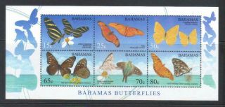 Bahamas 2008 Butterflies Mnh M/s