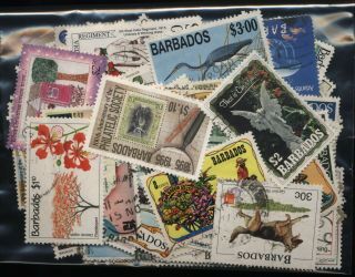 Barbados Bag 100 Stamps