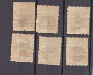 haiti 1903 Sc 83/6 center inverted,  six stamps 2 2
