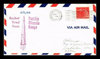 Us Cover Atlas Rocket Fired From Pacific Missile Range 1965