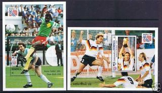 Dominica 1994 World Cup Football Ms Sg1738 Mnh