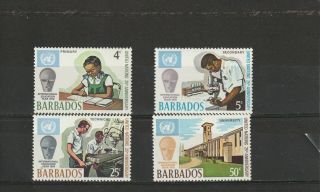 A91 - Barbados - Sg415 - 418 Mnh 1970 25th Anniv United Nations