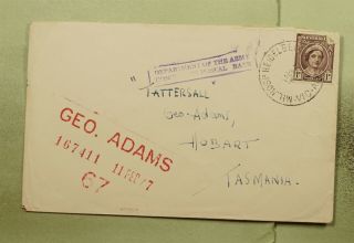 Dr Who 1941 Australia Mpo Fpo Heidelberg Concession Postal Rate E41267