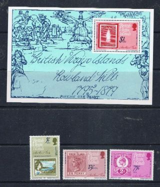 British Virgin Islands 1979 Rowland Hill Set Plus Minisheet (g02) – Postage
