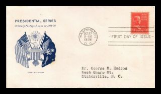 Dr Jim Stamps Us 17c Andrew Johnson Presidential Series Fdc Cover Scott 822
