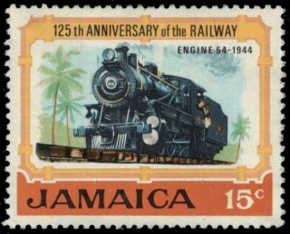 Jamaica 325 (sg326) - Railway Heritage " Engine 54 Locomotive,  1944 " (pa90333)