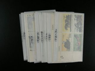 Us 39 Large Stamp Plate Blocks 6,  10,  13 &15 Cent Mnh S291