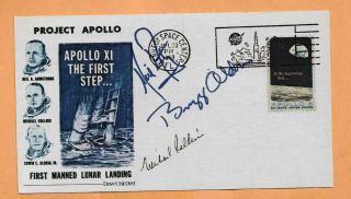 Apollo 11 The First Step Auto Facsimile Jul 20,  1969 Ksc Space Card
