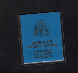 Barbados 1974 $1.  12 Definitive Sachet,  Folder And Stamps Booklet Mnh