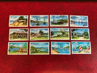 St Vincent Grenadines 1974 - 5 Mnh 3 Sets Bequia Mustique Island Petit
