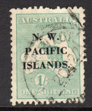 N.  W.  Pacific Islands 1918 - 22 1s Emerald (die Ii) Sg113 Forgery