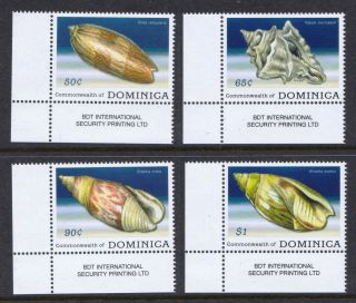 Dominica 2009 Sea Shells - Mnh Set - Cat £3.  20 - (46)