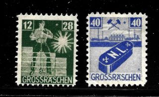 Hick Girl Stamp - German State Grossraschen Stamp Y2891