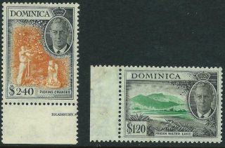 Dominica - 1951 Kgvi $2.  40 