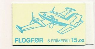 D004102 Aircrafts Booklet Mnh Faroe Islands 1985