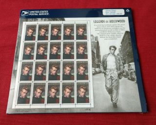 James Dean Stamp Sheet And Stamp Folio Legends of Hollywood 4