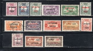 Middle East Syria Sar Stamps Latakia Lattaquie & Hinged Lot 52508