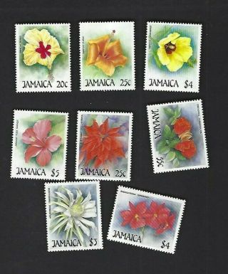 Jamaica Sc 675 - 8,  706 - 9 (1987 - 8) Mnh