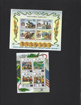 Jamaica Sc 580a,  628a (1984 - 6) Sheets Mnh