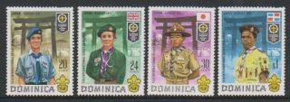 Dominica - 1971,  World Scout Movement,  Japan Set - Mnh - Sg 337/40