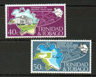 Trinidad & Tobago 1974 U.  P.  U.  Mnh Set S.  G.  451 - 452