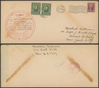 Haiti 1933 - 1st Flight Air Mail Cover To Usa 34823/29