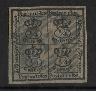 Braunschweig Germany 1857 4/4 Ggr/12 Gpf Michel 9 Cv €120 Numeral 47