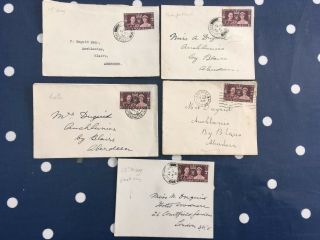 Gb Uk George V Fdc Covers Coronation 13.  5.  1937 A Total Of 5 Copies Cat £ 175
