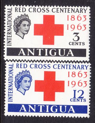 Antigua 1963 Red Cross Centenary Hinged