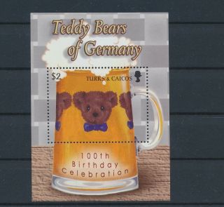 Lk76780 Turks & Caicos Teddy Bears Good Sheet Mnh