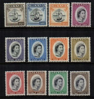 Grenada 1953/59 Qe2 Definitives To $1.  50 (12 Stamps) - Sg 192 To 203 - Lmm/um