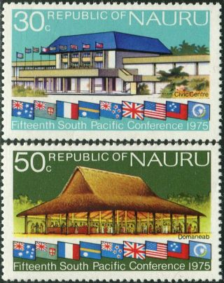 Nauru 1975 Sg137 - 138 South Pacific Commission Set Mnh