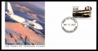 Mayfairstamps 2003 Nevis Airbus A300 Aviation First Day Cover Wwb65793