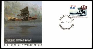 Mayfairstamps 2003 Nevis Curtiss Flying Boat First Day Cover Wwb65785