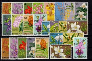 P114002 / Barbados / Y&t 373 / 388 – 373a / 385a Neufs / Mnh Complete