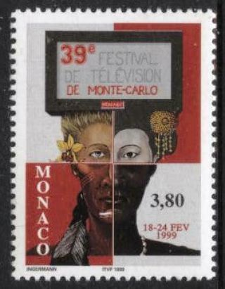 [mo2107] Monaco 1999 Television Festival Issue Mnh