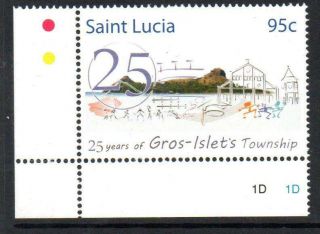 St Lucia Mnh 2010 Sg1398 25th Anv Of Gros - Islet 
