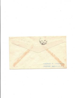 stamps Dec.  30,  1930 First Flight AAMC F6 - 65 only 5 covers Flown Santo Domingo 2