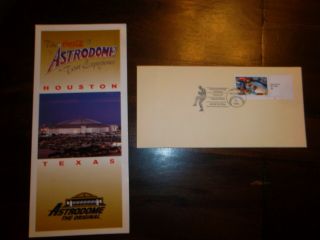Baseball Stamp Cover - Nolan Ryan 1993 Postal Cancel - Astrodome Folder