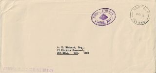 Norfolk Island - 1968 Official Cover - Official Post - W 128