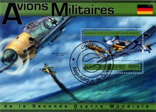 Luftwaffe Messerschmitt Bf - 109 Wwii Battle Of France Aircraft Stamp Sheet