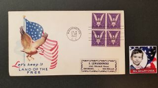 Mrstuff Summer Blow Out 1942 First Day Cover Win The War With Patriotic Cachet