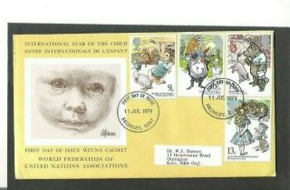 First Day Cover Internationalyear Of The Child Scarce Wfuna Cachet