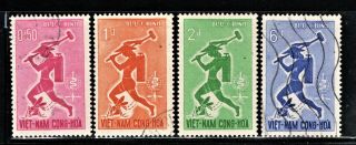 Hick Girl Stamp - Vietnam Stamp Sc 185 - 88 1962 Mosquito R1490