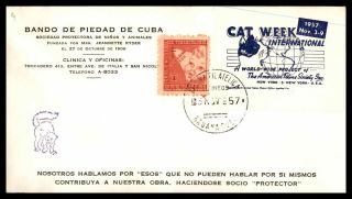 Mayfairstamps Habana 1957 Bando De Piedad Ad Slogan Cover Wwb61599