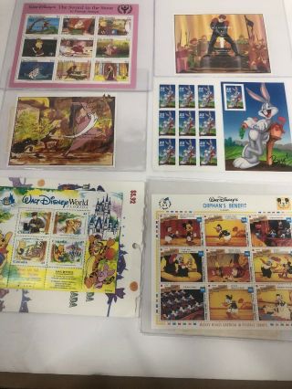 Thematic Disney Stamps Mnh Many (certificate Authenticity W/most)