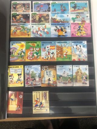 Thematic Disney Stamps Mnh Multiple