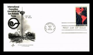Dr Jim Stamps Us Hemisfair Exposition San Antonio Texas First Day Cover